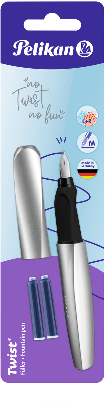 PELIKAN Füllhalter Twist M 947366 silber