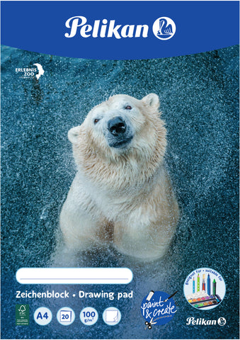 PELIKAN Zeichenblock A4 C4/20 20 Blatt 20 Blatt
