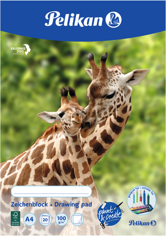 PELIKAN Zeichenblock A4 C4/20 20 Blatt 20 Blatt