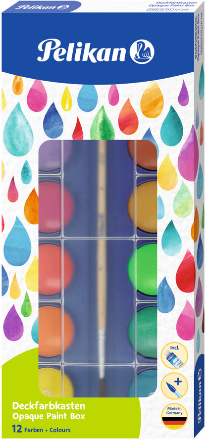 PELIKAN Deckfarbkasten F355 F355 12 Farben, 1 weiss
