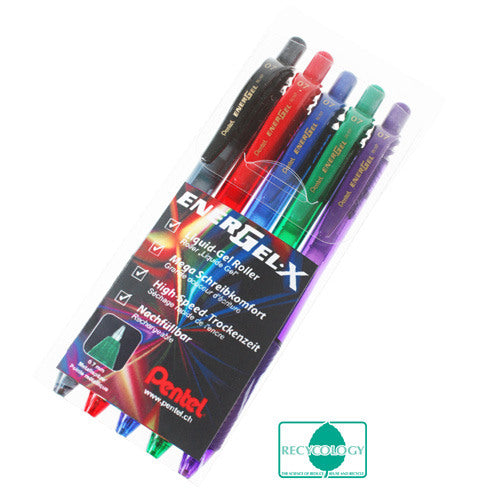 PENTEL Roller EnerGel X 0.7mm BL107-5 5-farbig ass.