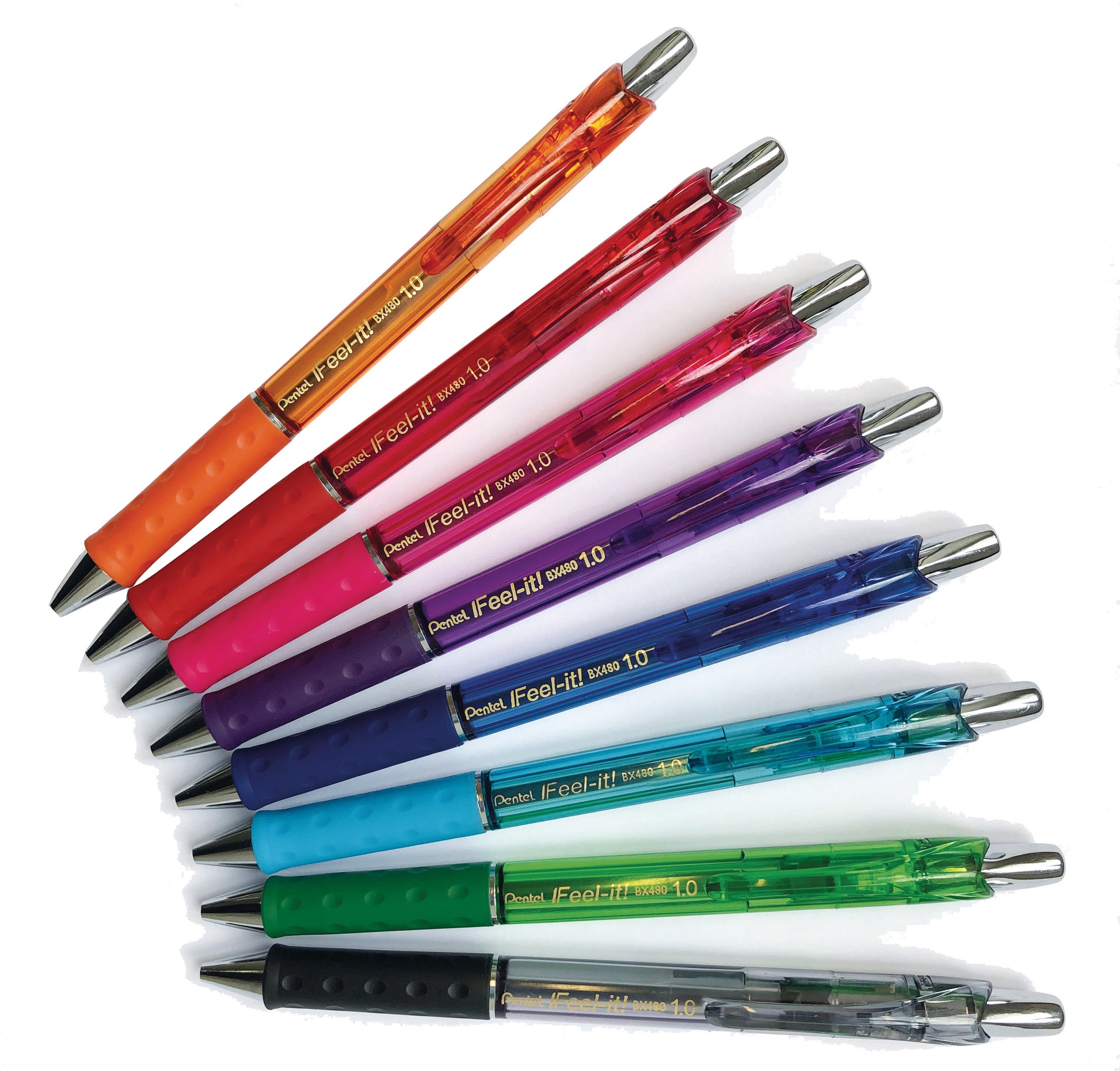 PENTEL Kugelschreiber Feel-it 1mm BX480-D grün