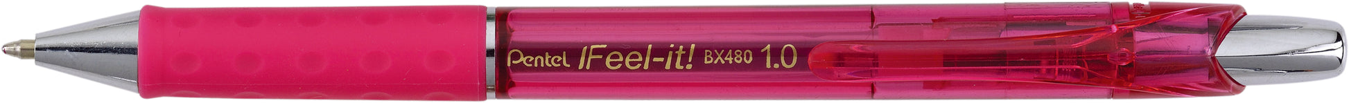 PENTEL Kugelschreiber Feel-it 1mm BX480-P pink