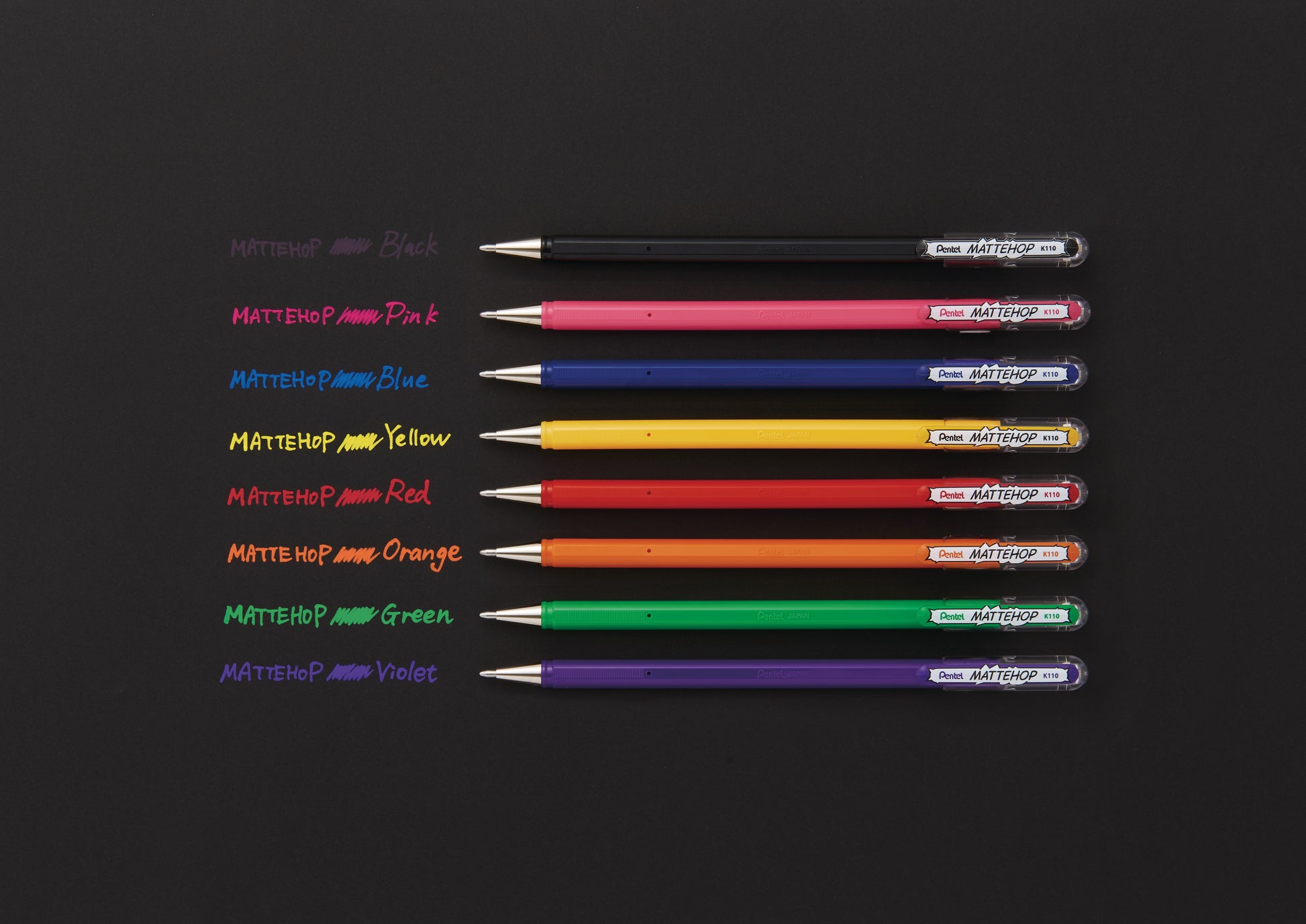 PENTEL Gel-Tintenroller Mattehop K110-VPX Mattehop pink