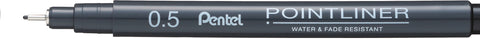 PENTEL Fineliner Pigment 0.05 mm S20P-05A POINTLINER, schwarz