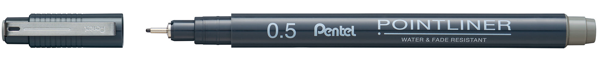 PENTEL Fineliner Pigment 0.5 mm S20P-5N POINTLINER, grau