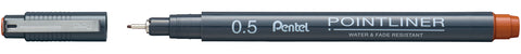 PENTEL Fineliner Pigment 0.5 mm S20P-5SG POINTLINER, sanguine