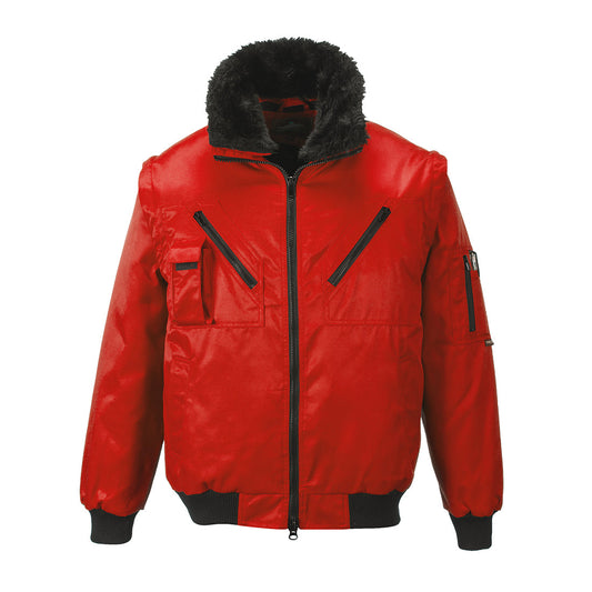 Portwest PJ10 Arbeitsjacke – Rot – robust & funktional