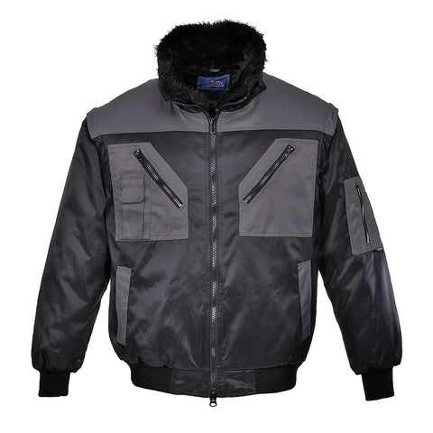 Portwest PJ20 Arbeitsjacke – Schwarz/Grau – robust & funktional