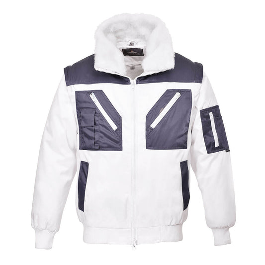 Portwest PJ20 Arbeitsjacke – Weiss – robust & funktional