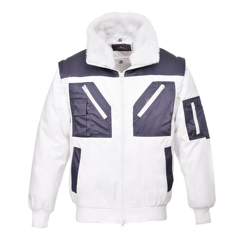 Portwest PJ20 Arbeitsjacke – Weiss – robust & funktional