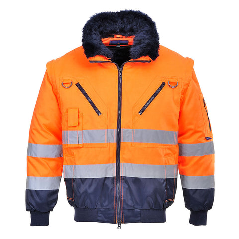 Portwest PJ50 Arbeitsjacke – Orange/Marine – robust & funktional