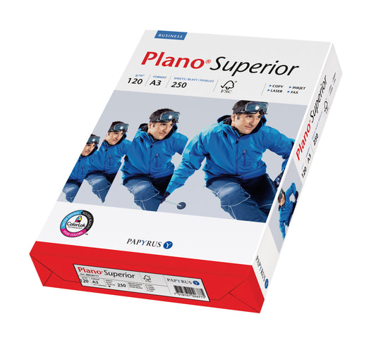PLANO SUPERIOR Kopierpapier A3 88026790 120g, weiss 250 Blatt
