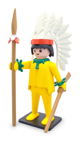 PLAYMO VINTAGE FIG. LE CHEF INDIEN