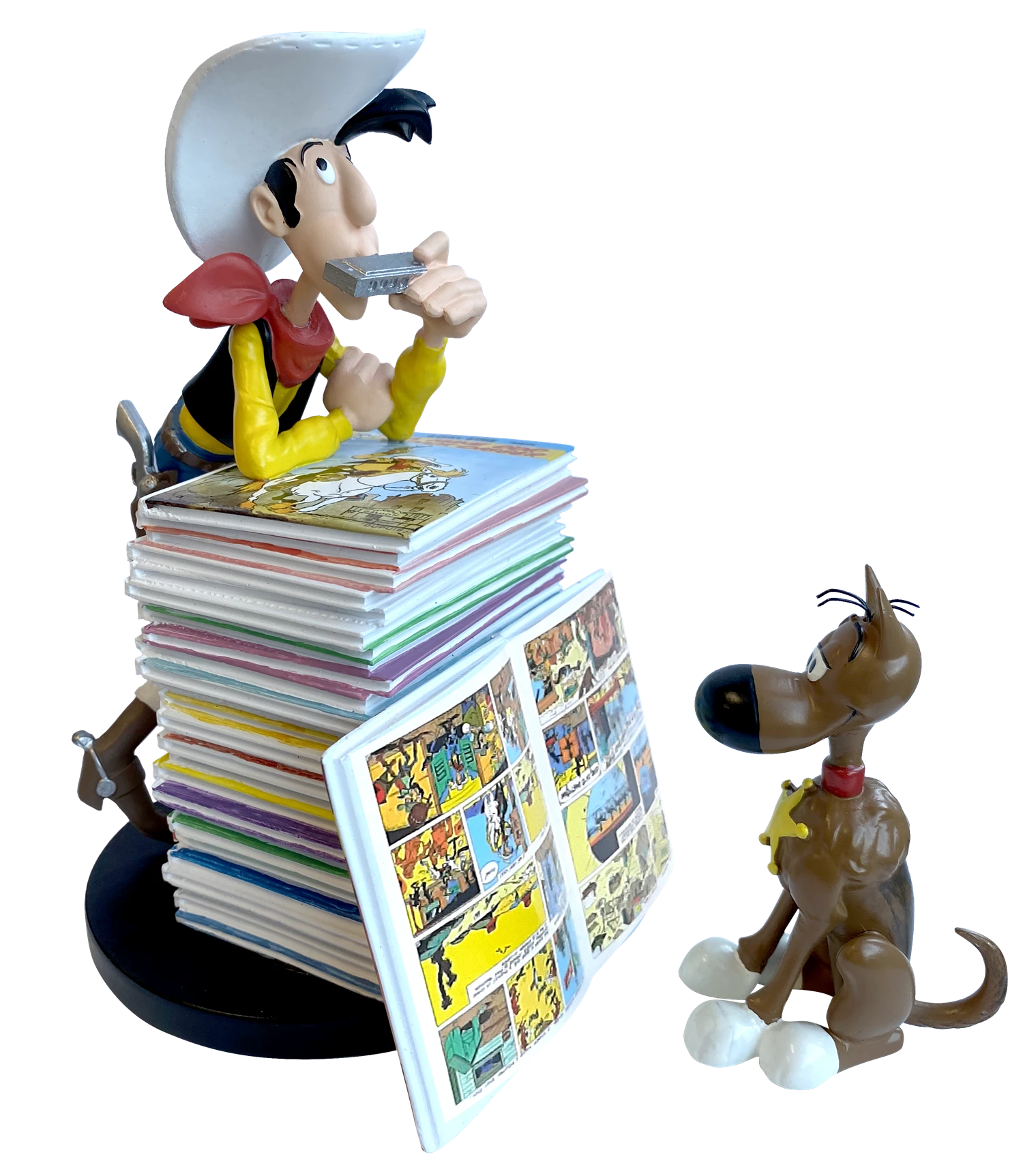 SAMMELFIG.: LUCKY LUKE & RANTANPLAN PILE D'ALBUMS