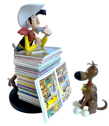 SAMMELFIG.: LUCKY LUKE & RANTANPLAN PILE D'ALBUMS