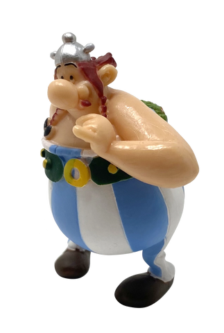FIG OBELIX AMOUREUX AVEC BOUQUET DE FLEURS