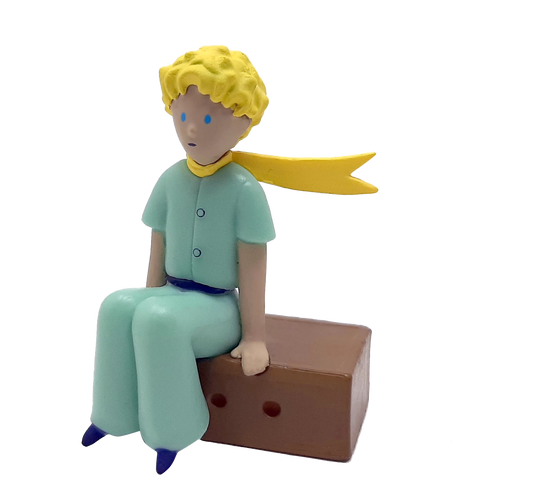FIG LE PETIT PRINCE SUR SA CAISSE