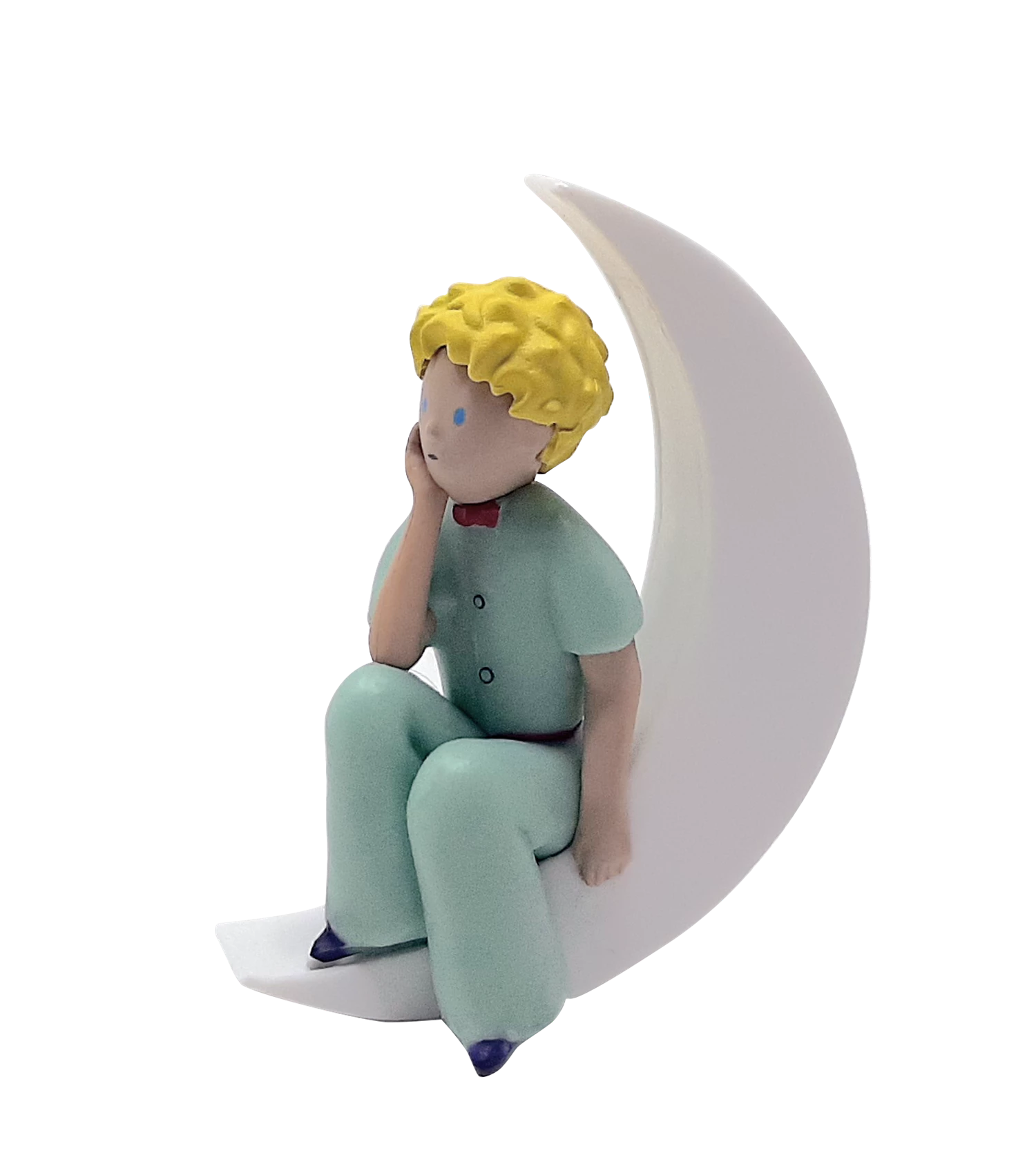 FIG LE PETIT PRINCE ASSIS SUR LA LUNE