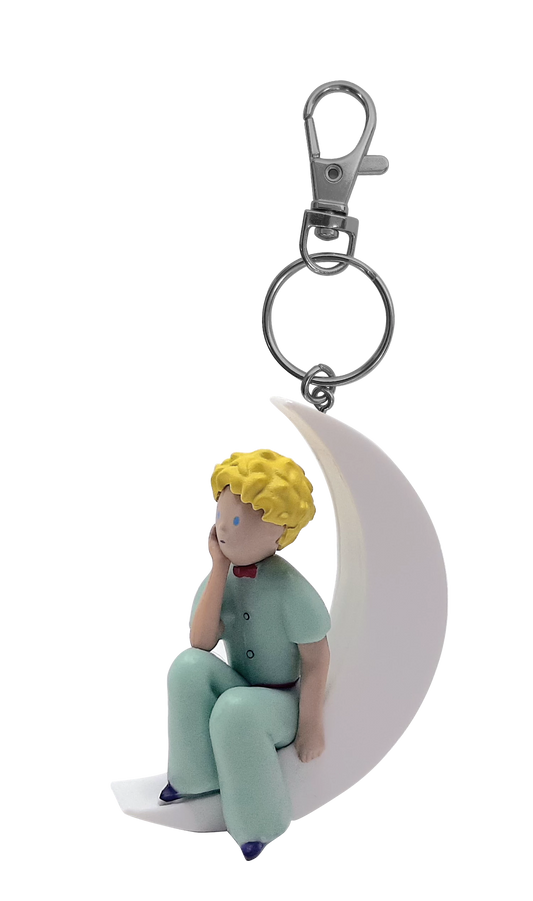 SCHLÜSSELANHÄNGER LE PETIT PRINCE ASSIS SUR LA LUNE