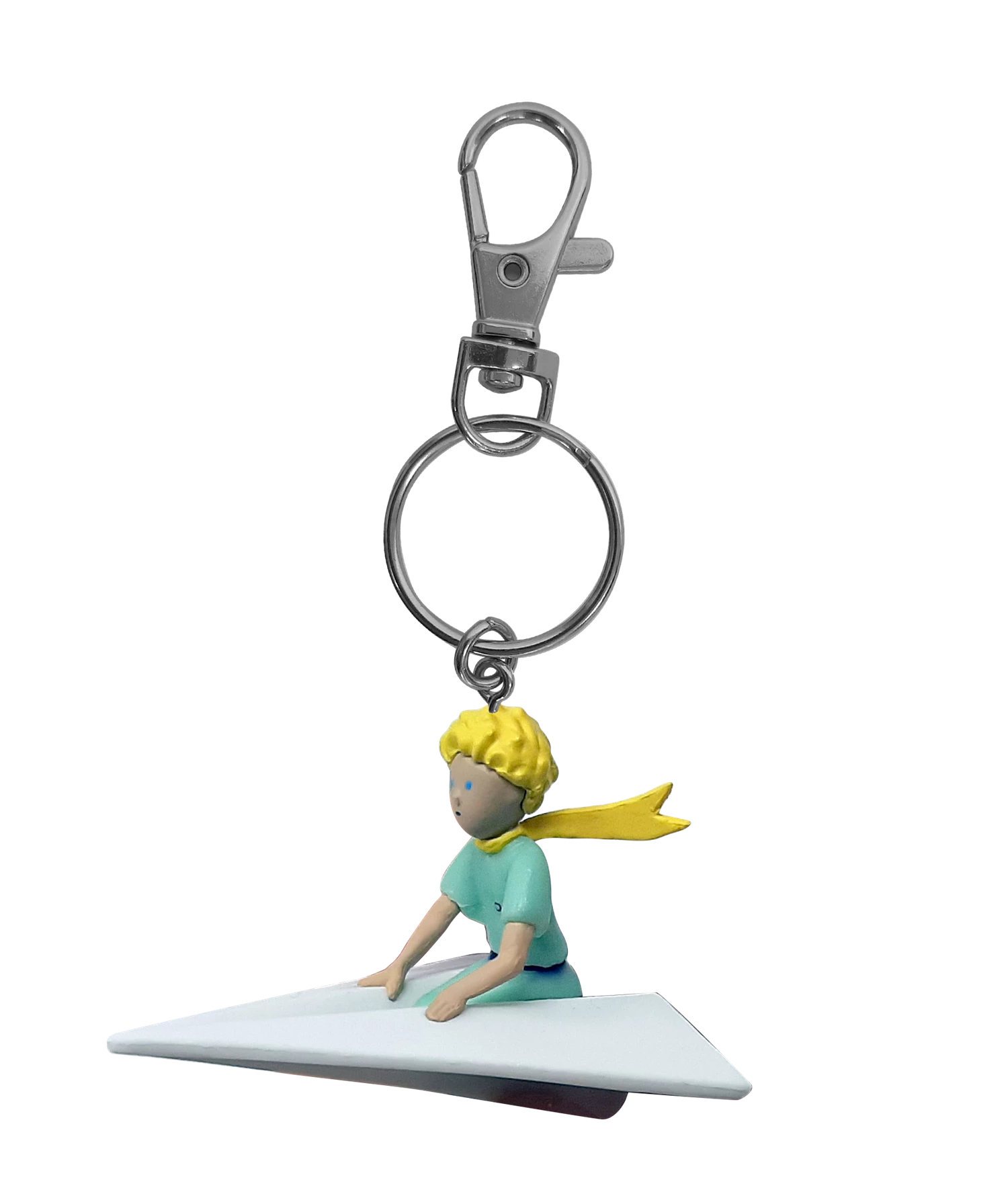 SCHLÜSSELANHÄNGER LE PETIT PRINCE SUR L'AVION EN PAPIER