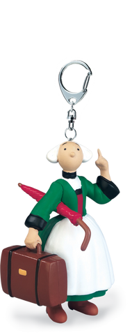 SCHLÜSSELANHÄNGER BECASSINE VALISE ET PARAPLUIE