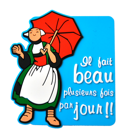 MAGNET BECASSINE IL FAIT BEAU