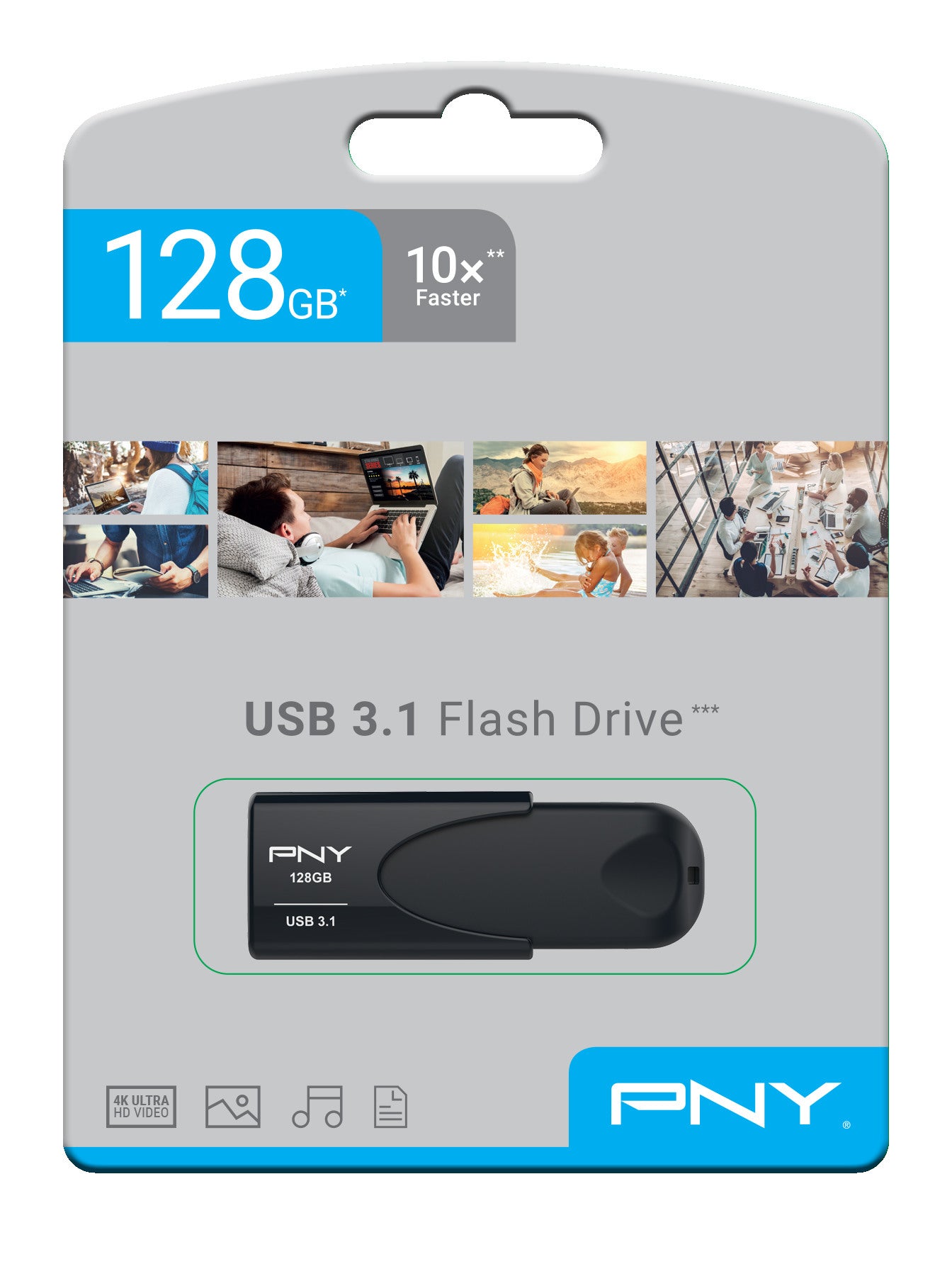 PNY Attaché 4 3.1 128GB USB 3.1 FD128ATT431KK-EF