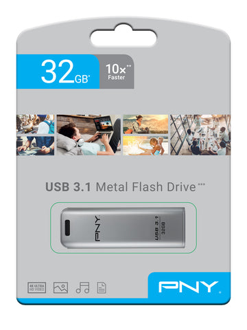 PNY Elite Steel 3.1 32GB USB 3.1 FD32GESTEEL31G-EF