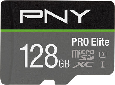 PNY micro-SDXC Pro Elite 128GB P-SDU128V31100PRO-GE UHS-I U3 A1 & adapter