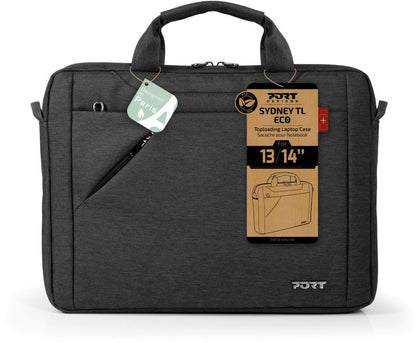 PORT Notebook Bag Sydney ECO 135171 Toploading 13-14 inch Black