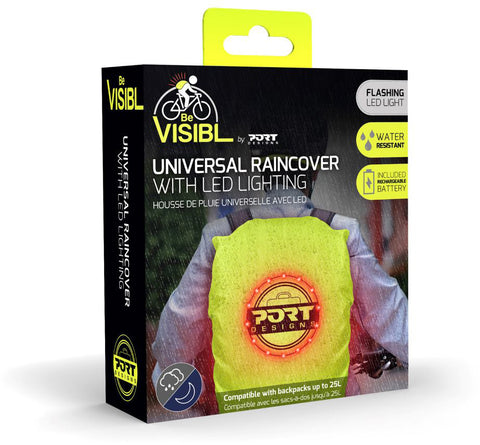 PORT Raincover Universal w/LED 180113 for 14/15.6 Backpacks