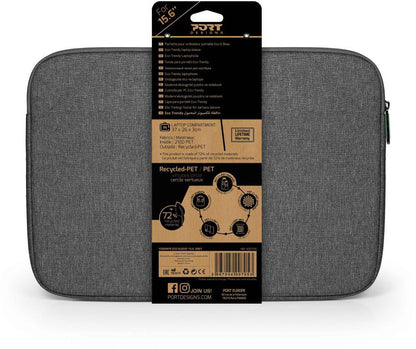 PORT Yosemite Eco Sleeve 15.6 400705 Notebook Sleeve Grey