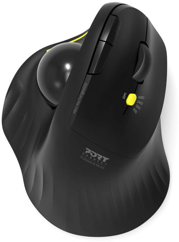 PORT Trackball Mouse Ergonomic 900719 Bluetooth & Wireless