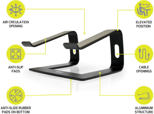 PORT Ergonomic Notebook Stand 901103 alu, from 10 to 15.6 inch