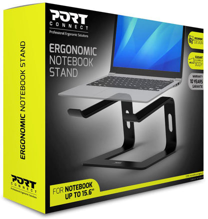 PORT Ergonomic Notebook Stand 901103 alu, from 10 to 15.6 inch