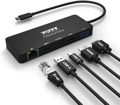 PORT Travel DockingStation-Type-C 901909 HDMI/VGA/USB3.1/USB-C/LAN