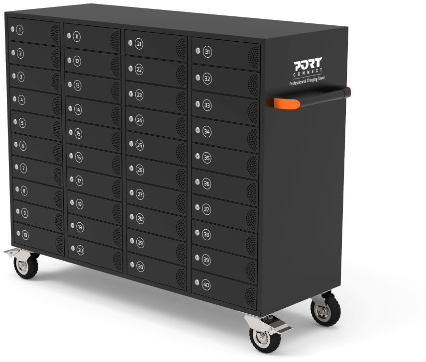 PORT Charging Cabinet Indiv.Doors 901969 40 Tablets/Notebooks