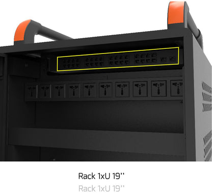 PORT Charging Cabinet 901973 20 Notebooks+Rack 1XU 19Zoll