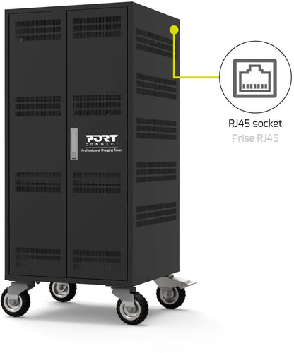 PORT Charging Cabinet 901974 30 Notebooks+Rack 1XU 19Zoll