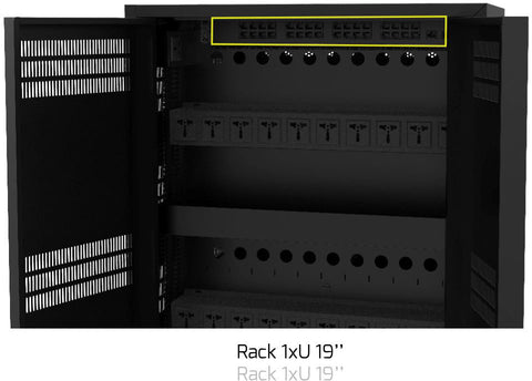 PORT Charging Cabinet 901974 30 Notebooks+Rack 1XU 19Zoll