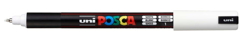 POSCA Fineliner 0.7mm PC-1MR WHITE weiss
