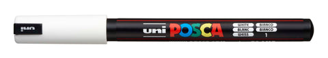 POSCA Fineliner 0.7mm PC-1MR WHITE weiss