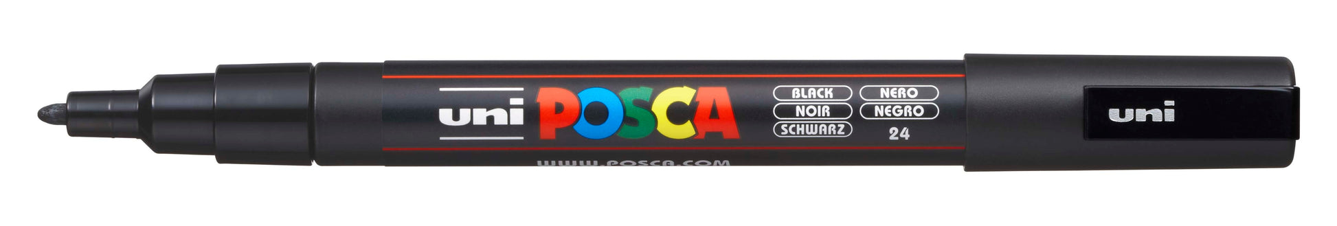 POSCA Marker 0.9-1.3mm PC-3M BLACK schwarz, Rundspitze
