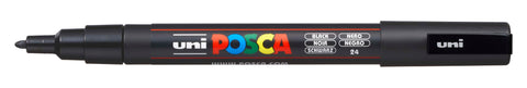 POSCA Marker 0.9-1.3mm PC-3M BLACK schwarz, Rundspitze