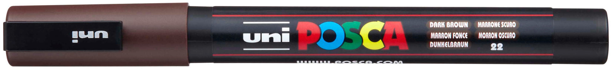 POSCA Marker 0.9-1.3mm PC-3M Dark brown dunkelbraun