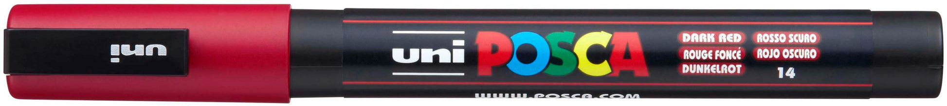 POSCA Marker 0.9-1.3mm PC-3M Dark red dunkelrot