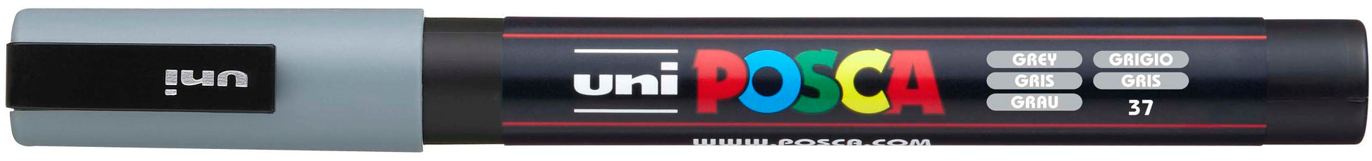 POSCA Marker 0.9-1.3mm PC-3M GREY grau, Rundspitze