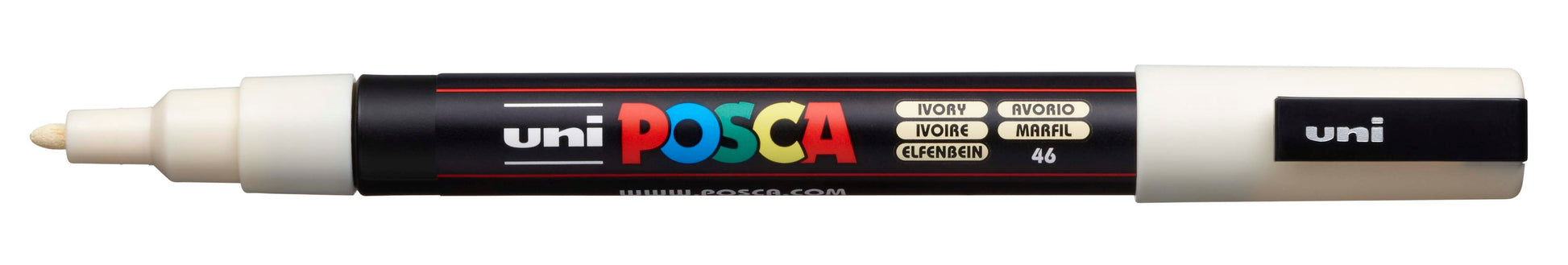 POSCA Marker 0.9-1.3mm PC-3M IVORY elfenbein, Rundspitze