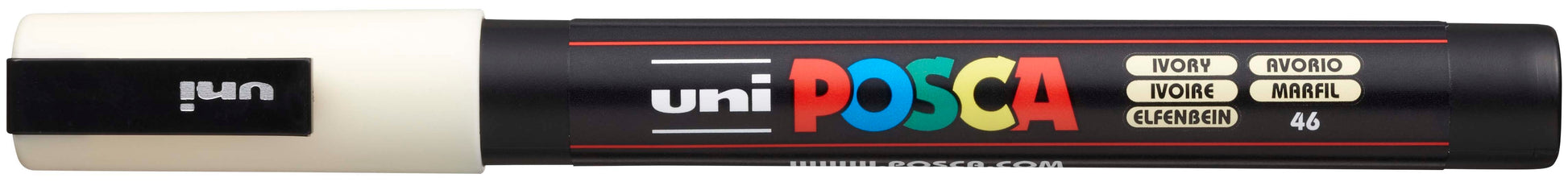 POSCA Marker 0.9-1.3mm PC-3M IVORY elfenbein, Rundspitze